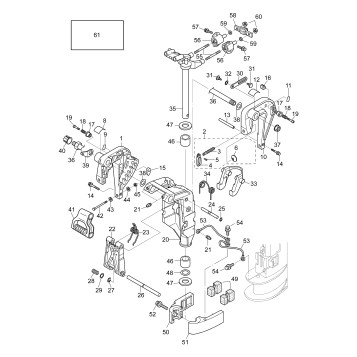 16-4_STERN & SWIVEL BRACKET (EL MODELS)