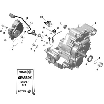 01- Rotax - Gear Box And Components 420686569