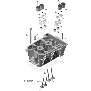 01 ROTAX - Engine - Cylinder Head - 600 ACE