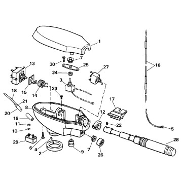CONTROL HOUSING GROUP / HAND STEERING MODEL