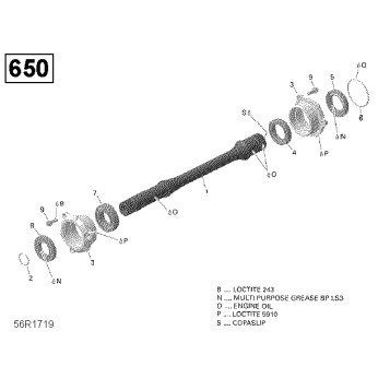 08- Drive Shaft - 650 EFI