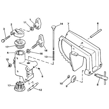 TRANSOM MOUNT STERN BRACKET