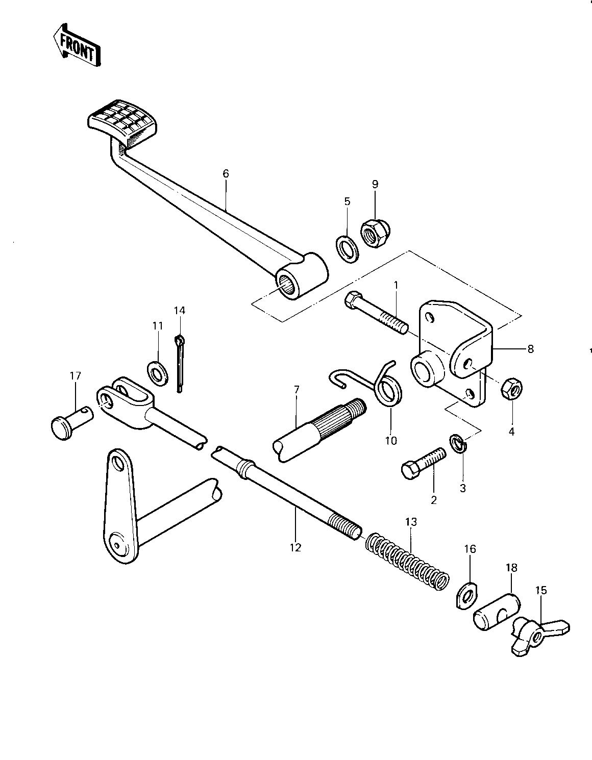 BRAKE PEDAL ('83 A2)