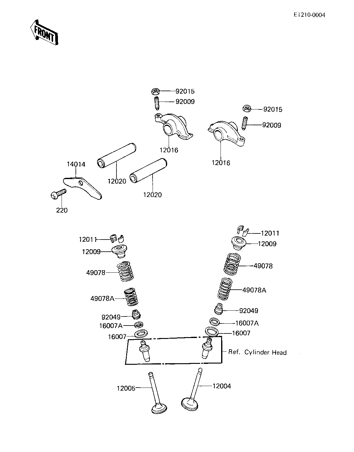 ROCKER ARMS/VALVES ('81 D2)