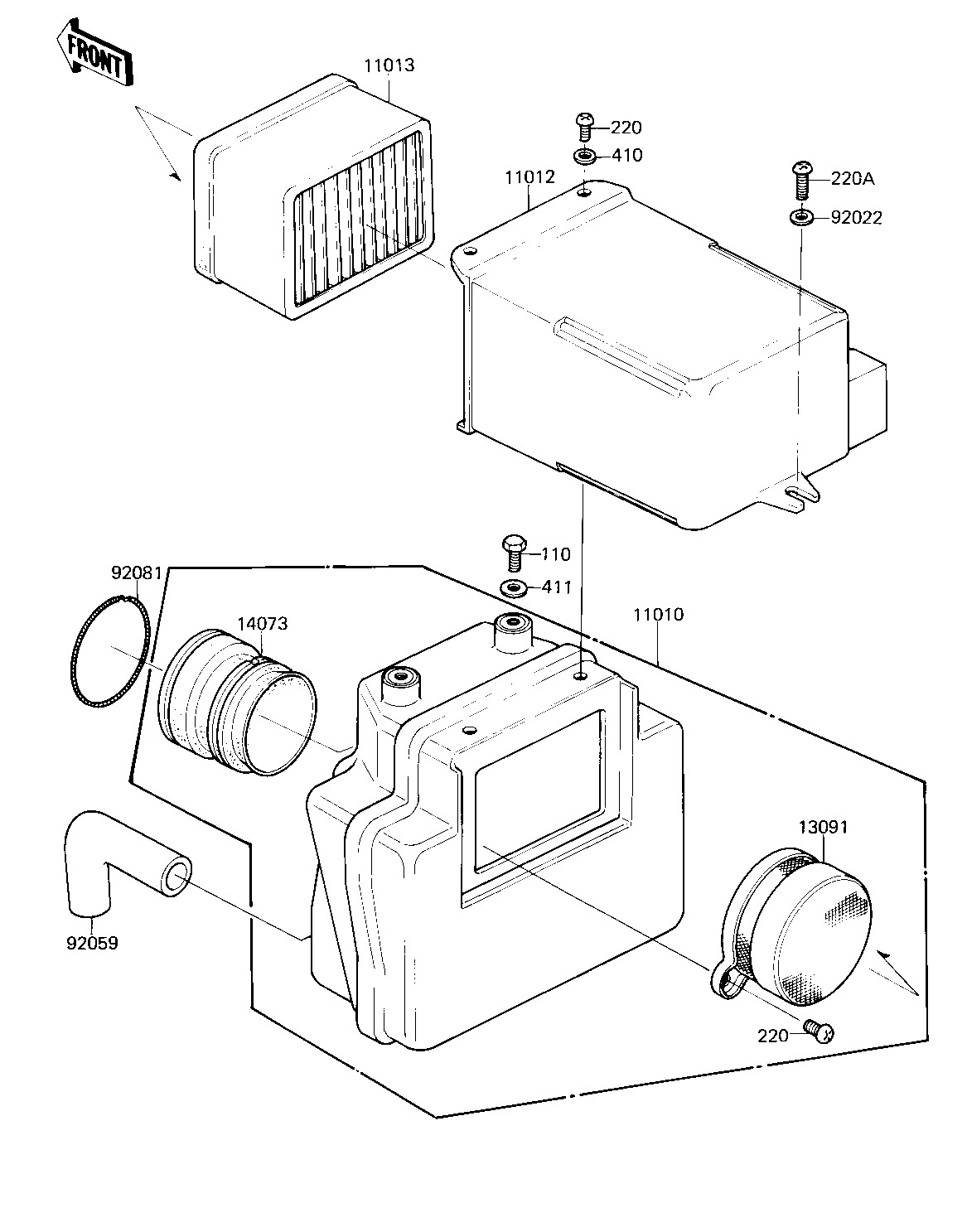 AIR CLEANER ('81 D2)