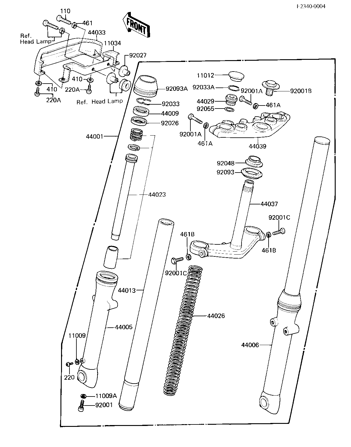 FRONT FORK ('81 D2)