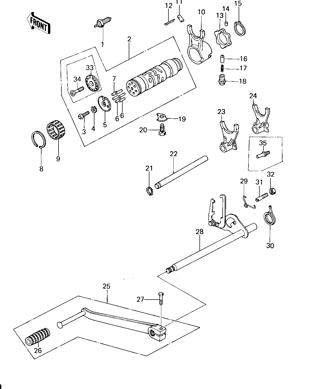GEAR CHANGE MECHANISM