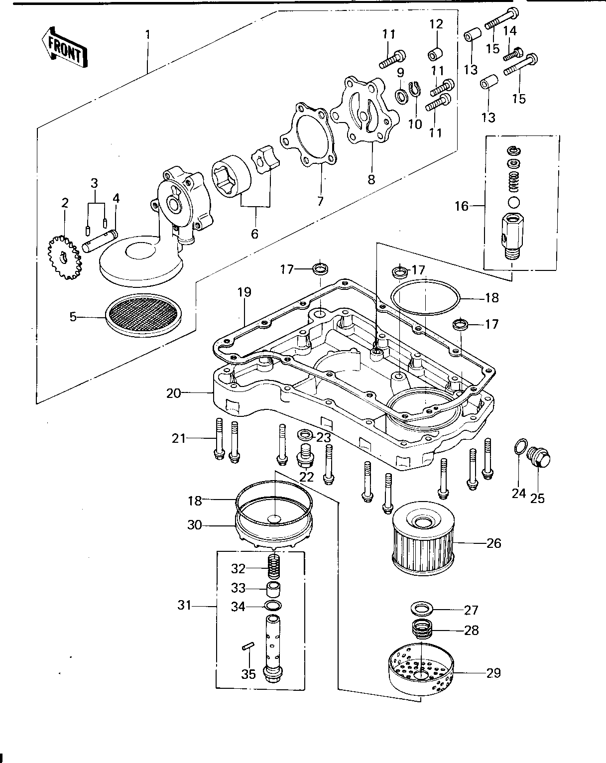 OIL PUMP/OIL FILTER/OIL PAN