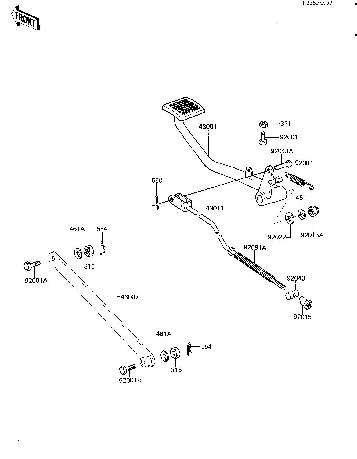 BRAKE PEDAL/TORQUE LINK
