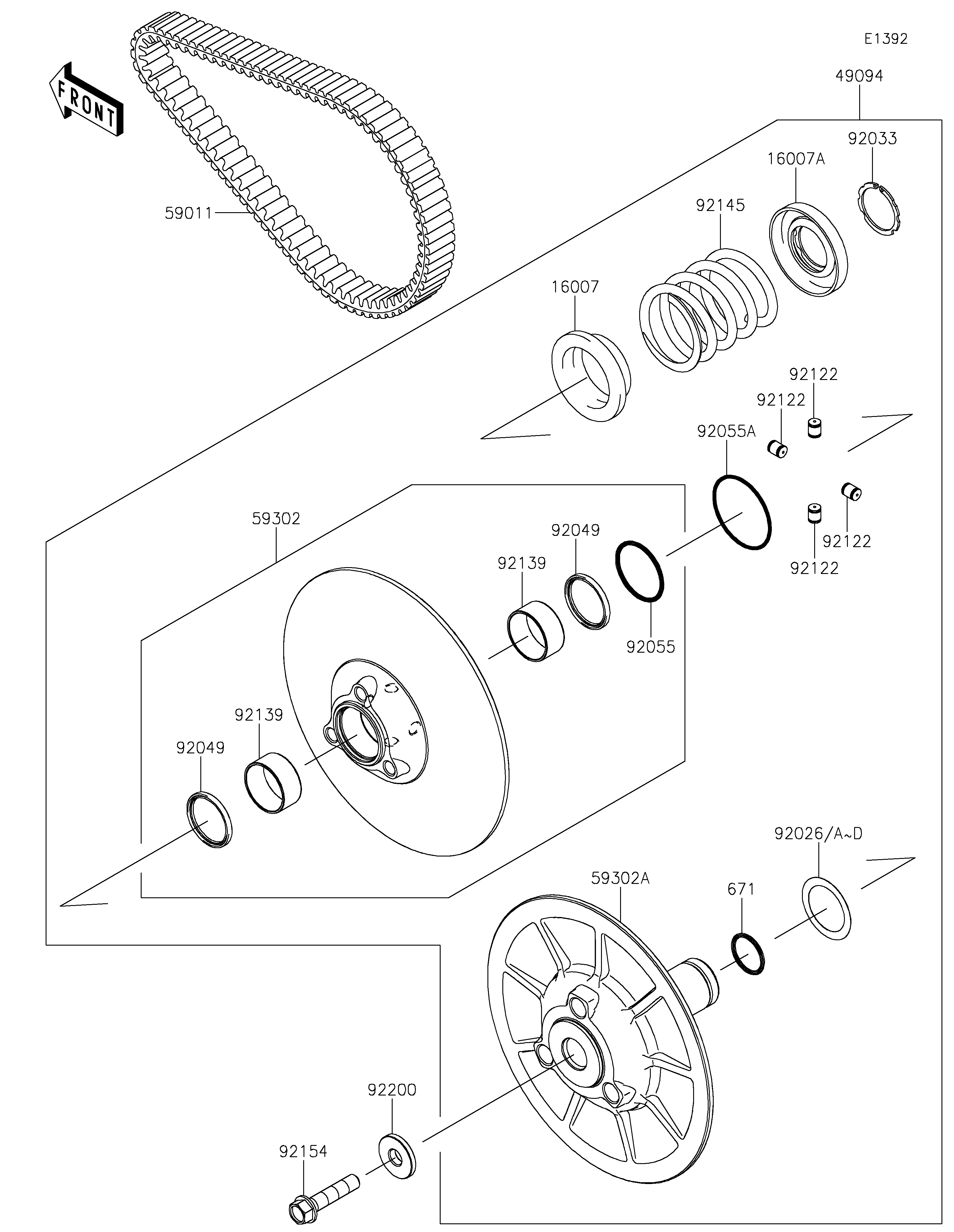 Driven Converter/Drive Belt